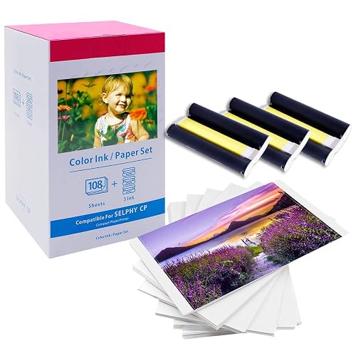 Canon Selphy KP-108IN Papier + Tinte (108 Blatt)